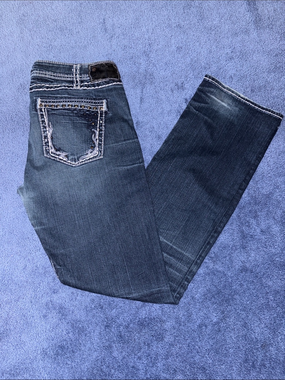 Silver  Women’s Slim Boot Leg Jeans in Dark Blue